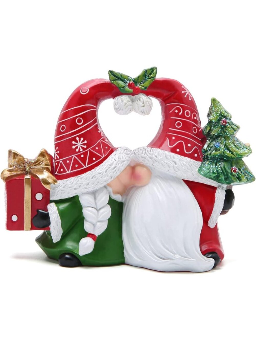 New Christmas Gnomes Decorations, Handmade Elf Figurines for Xmas Decor